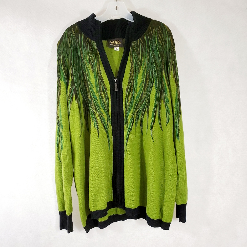Bob Mackie Feather Cardigan